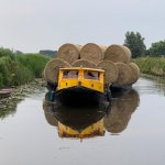 Aankomst hooi in de haven